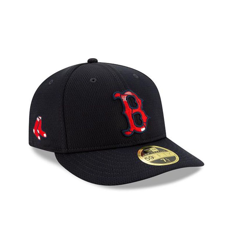 MLB Boston Red Sox 2021 Spring Training Low Profile 59Fifty Fitted (QBU3612) - Blue New Era Caps